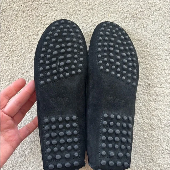 NWOT Quince Black Suede driving Loafer - Picture 3 of 6